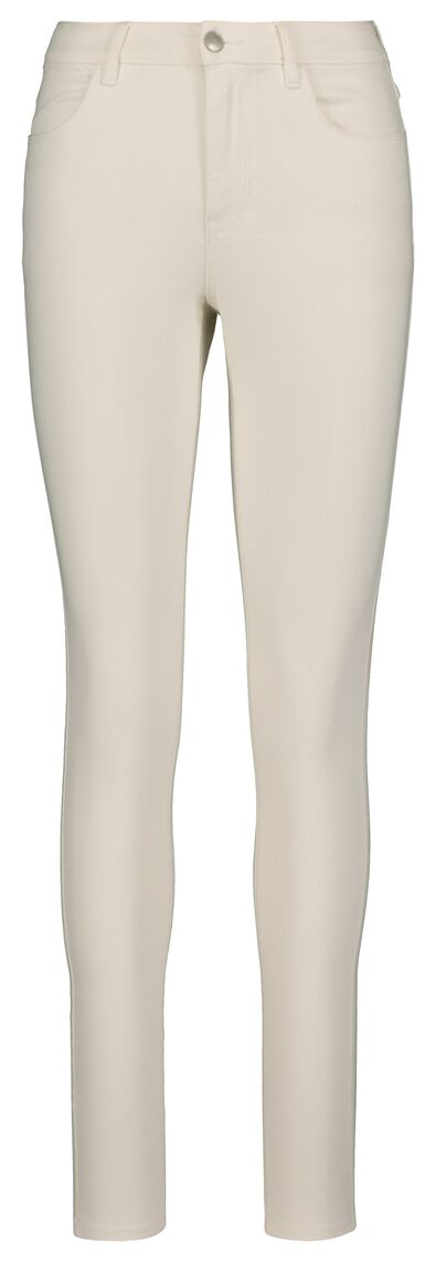 jean femme - modèle skinny blanc cassé - 1000018246 - HEMA