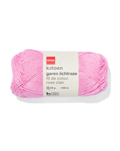 fil de coton rose clair 50g 105m - 60760017 - HEMA