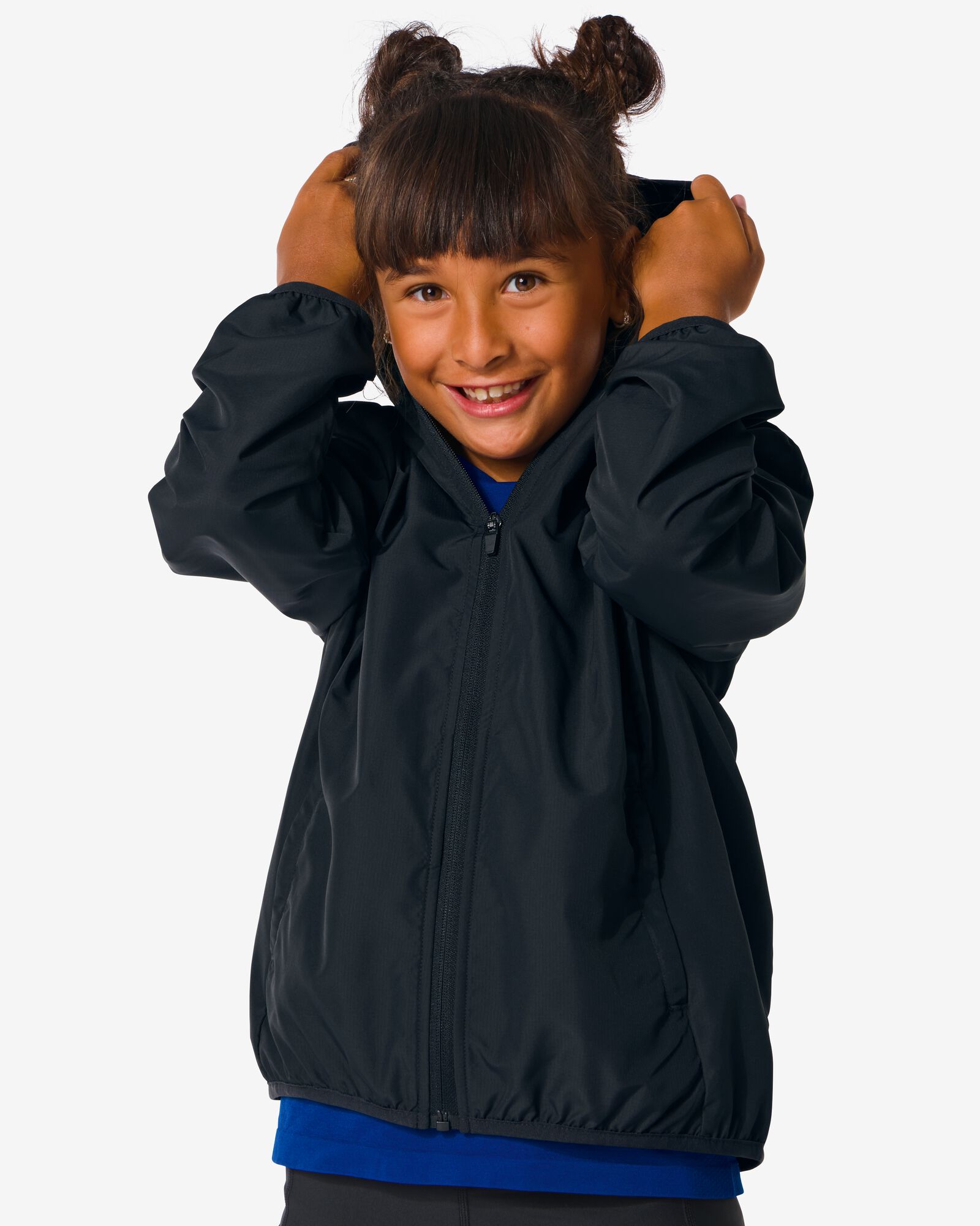 hema veste de sport coupe-vent enfant noir (noir)