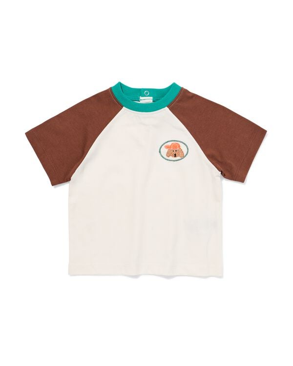 t-shirt b&eacute;b&eacute; jersey chien blanc blanc - 33191970WHITE - HEMA