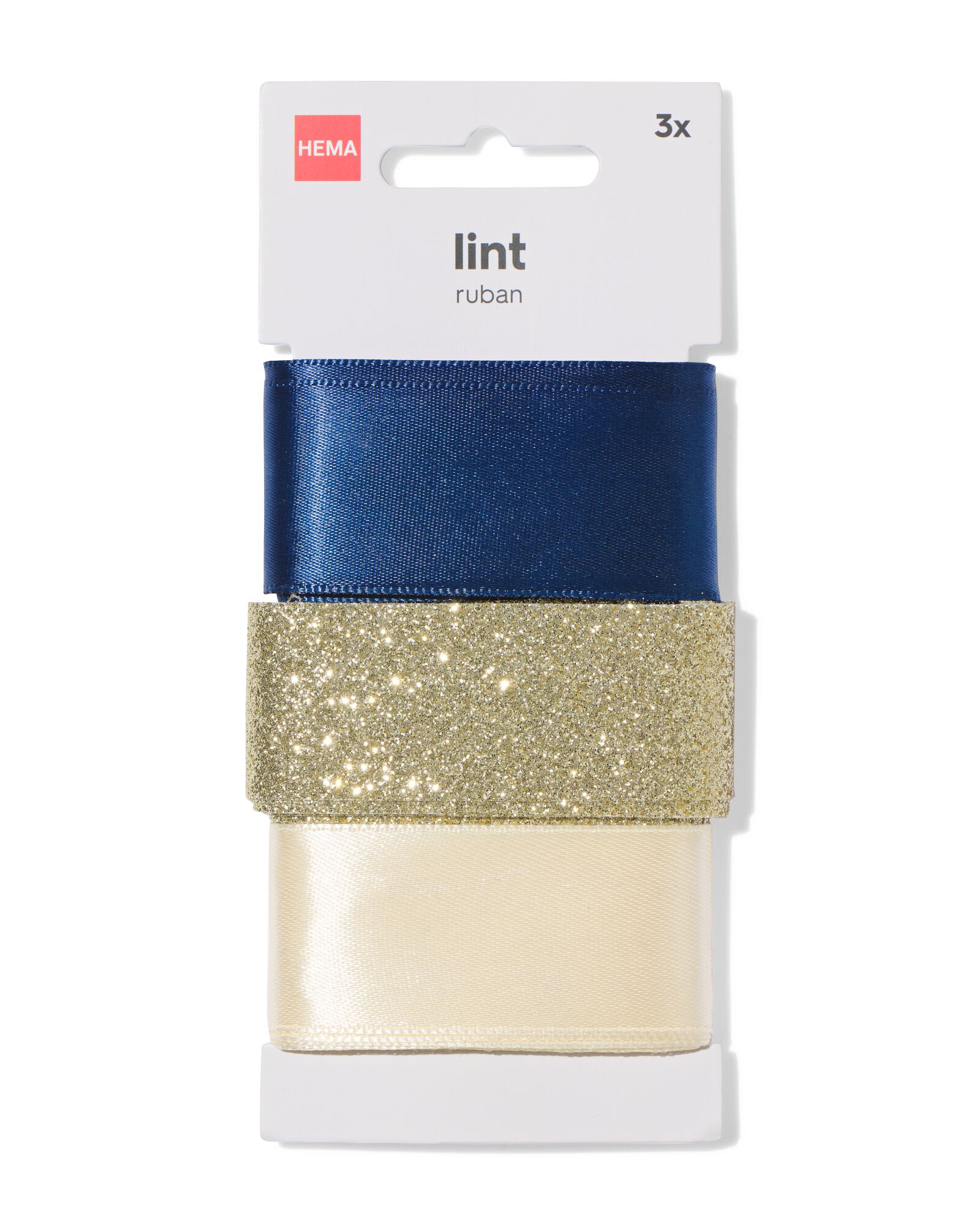 ruban 3,5 m satin or - 3 pi&egrave;ces - 14793314 - HEMA