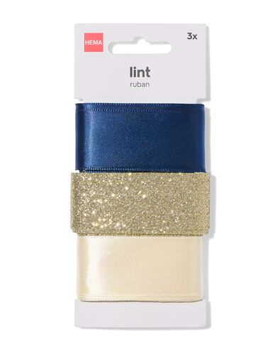 ruban 3,5 m satin or - 3 pi&egrave;ces - 14793314 - HEMA