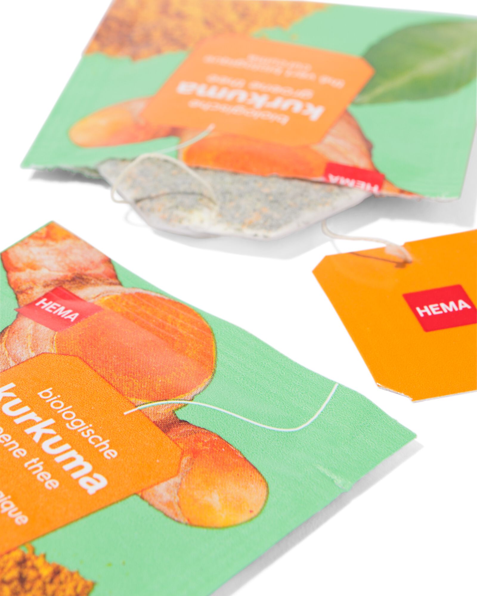 20 sachets de th&eacute; vert biologique curcuma - 17190301 - HEMA