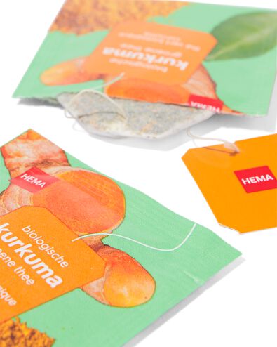 20 sachets de th&eacute; vert biologique curcuma - 17190301 - HEMA