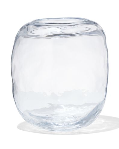 Vase ⌀ 8,2 &times; 21,8 cm, Glas, transparent - 13325012 - HEMA