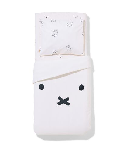 parure de lit Miffy pour tout-petit 120 x 150 cm en coton doux avec gigoteuse pour poup&eacute;e - 5700225 - HEMA