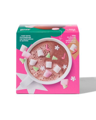 bombe de chocolat chaud - chocolat au lait avec décorations et marshmallows - 24562300 - HEMA