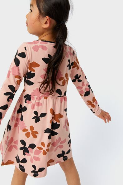 Kinder-Kleid mit Blumen rosa - 1000028090 - HEMA