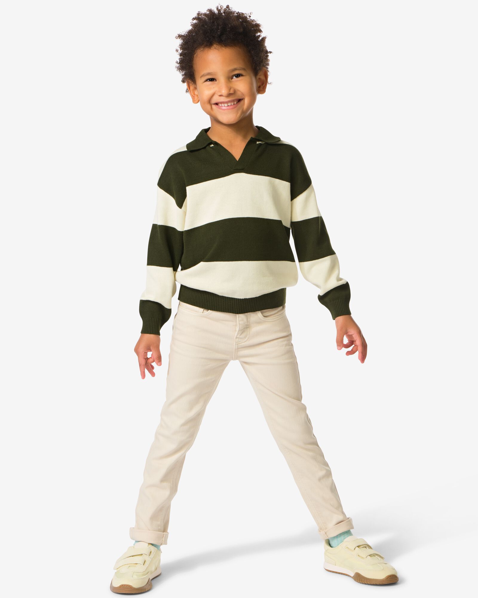 kinderbroek jogdenim zand zand - 30709701SAND - HEMA