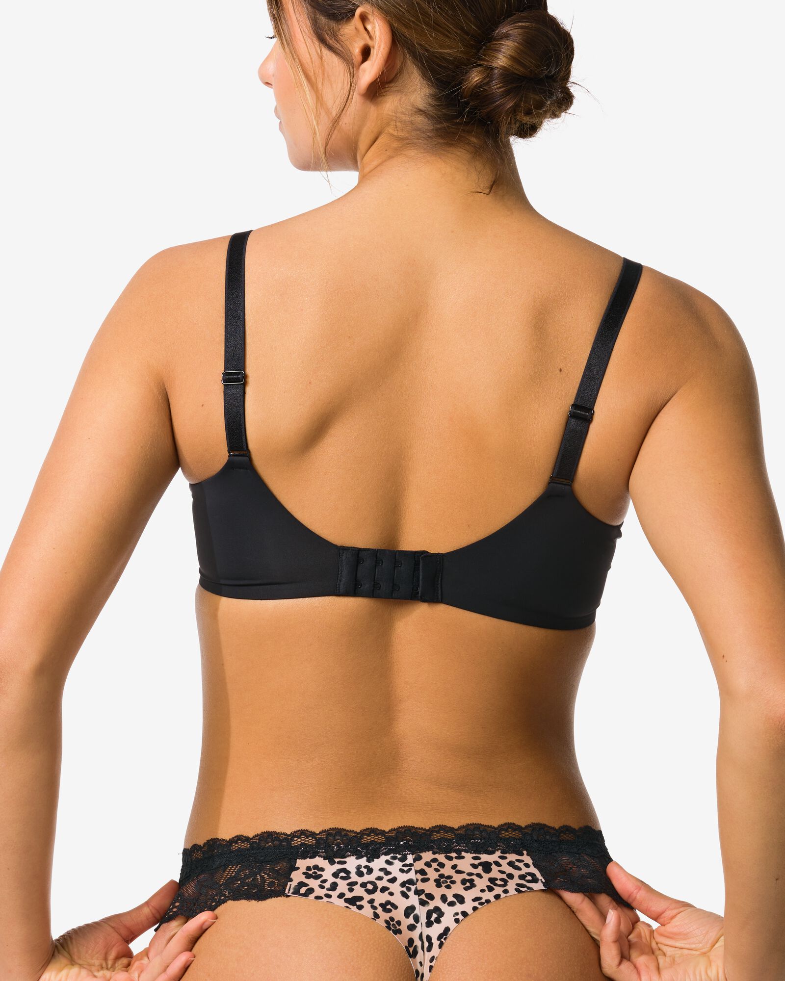 damesstring micro met kant luipaard naturel - 19601444NATURAL - HEMA