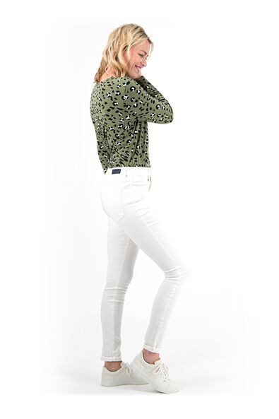 jean femme - modèle skinny blanc cassé - 1000018246 - HEMA