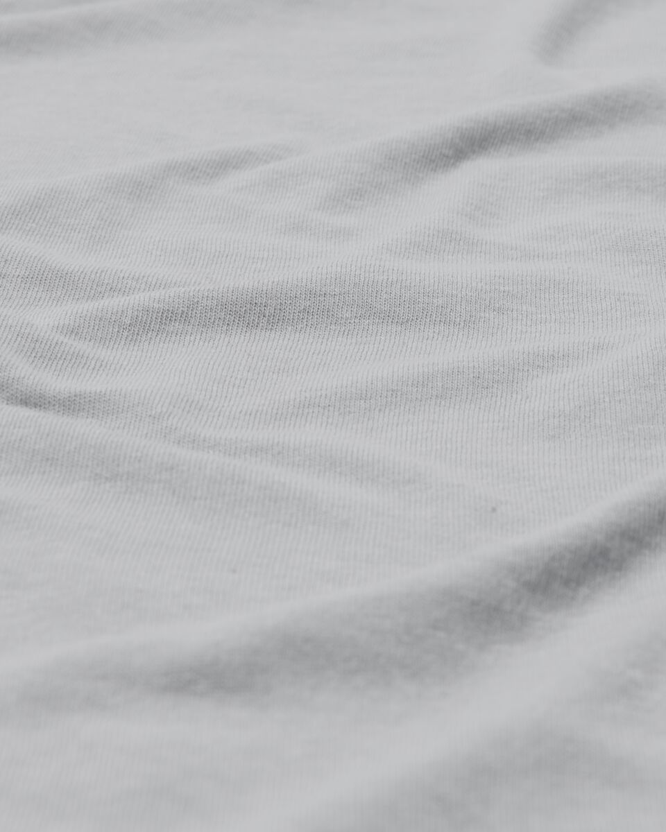 drap-housse coton jersey 160 x 200 cm gris clair 160 x 200 - 5140109 - HEMA