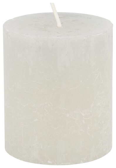 bougies rustiques gris clair - 1000025587 - HEMA