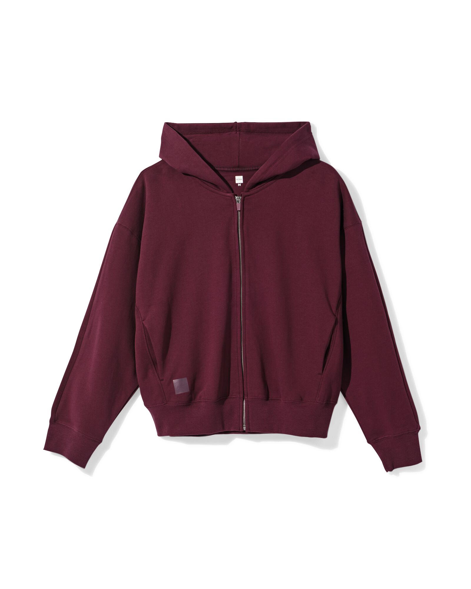 Damen-Sweatjacke bordeauxrot bordeauxrot - 36000422BURGUNDYRED - HEMA