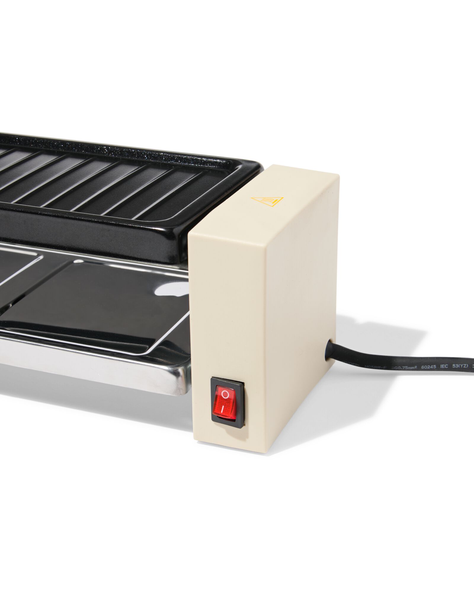 gourmetset 23x10cm 2 personen PFAS-vrij beige - 80020031 - HEMA