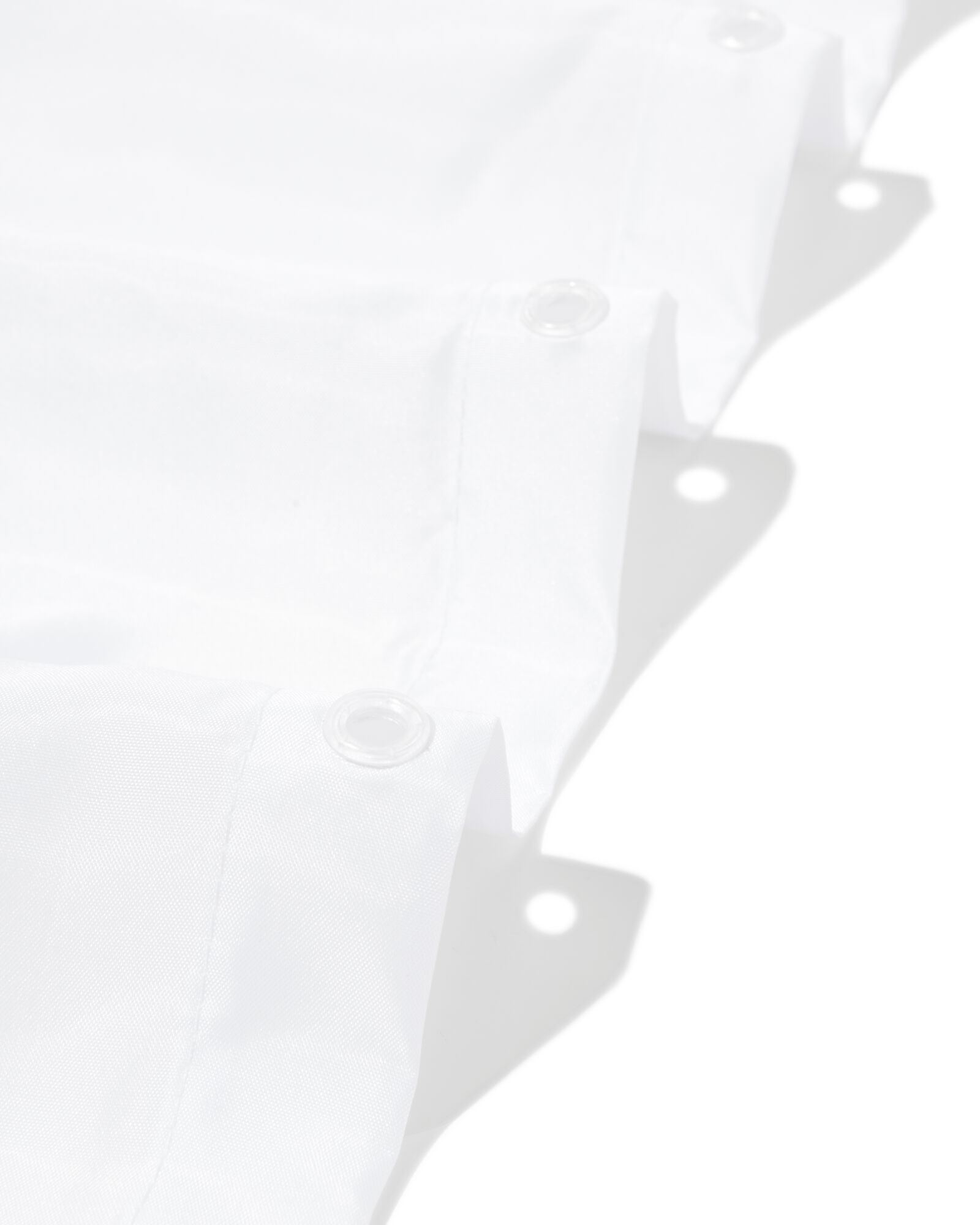 rideau de douche 180x200 polyester recycl&eacute; blanc - 80390240 - HEMA