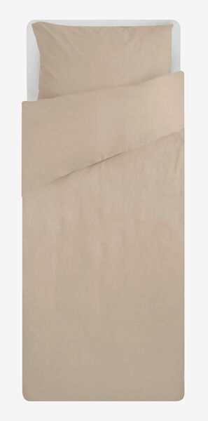 Bettwäsche, 140 x 200 cm, Soft Cotton, taupe taupe 140 x 200 - 5770014 - HEMA
