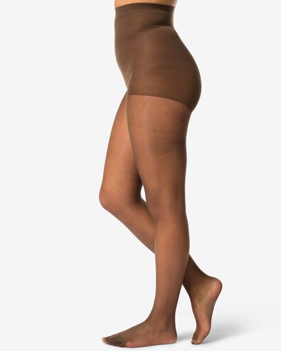 panty 20 denier mat - 4 stuks bruin bruin - 4060125BROWN - HEMA