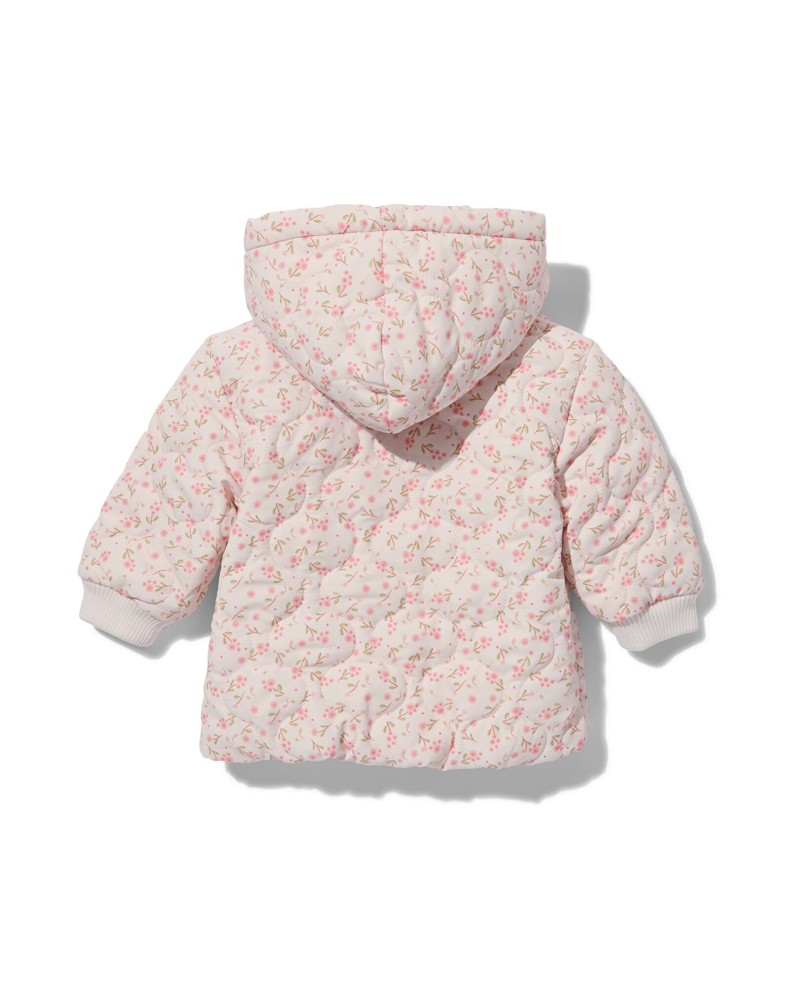 manteau matelassé bébé avec capuche fleurs écru écru - 1000032016 - HEMA
