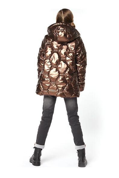 manteau enfant matelassé métallisé marron - 1000020514 - HEMA