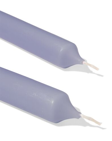 bougies longues &Oslash; 2,2 x 29 cm lisses lilas - 12 pi&egrave;ces - 13504200 - HEMA
