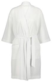 peignoir femme gaufré blanc blanc - 1000023402 - HEMA