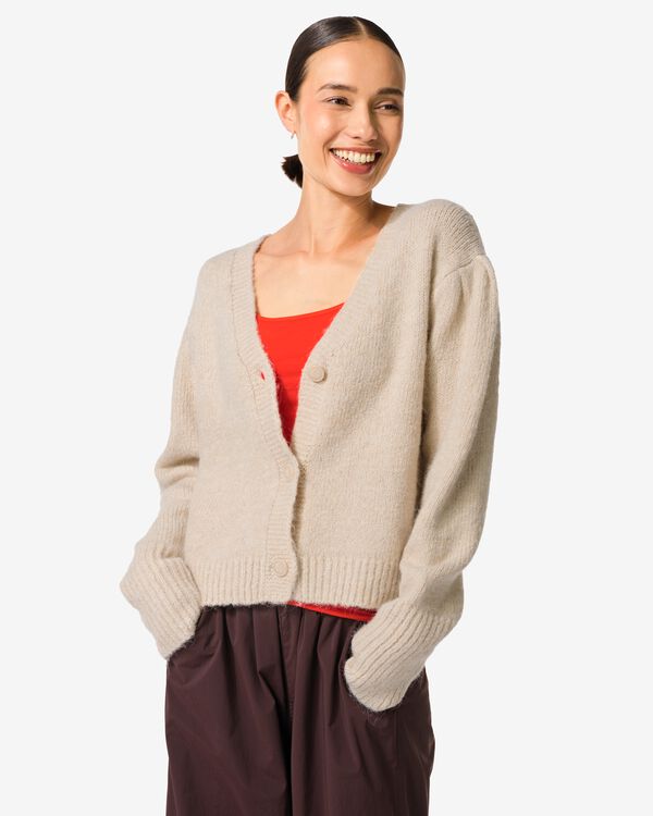 cardigan femme herma  beige beige - 36205020BEIGE - HEMA