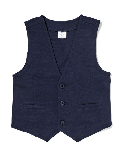gilet enfant piqu&eacute;  bleu - 30706706BLUE - HEMA