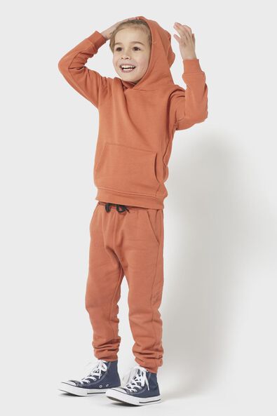 pantalon sweat enfant marron clair - 1000026050 - HEMA