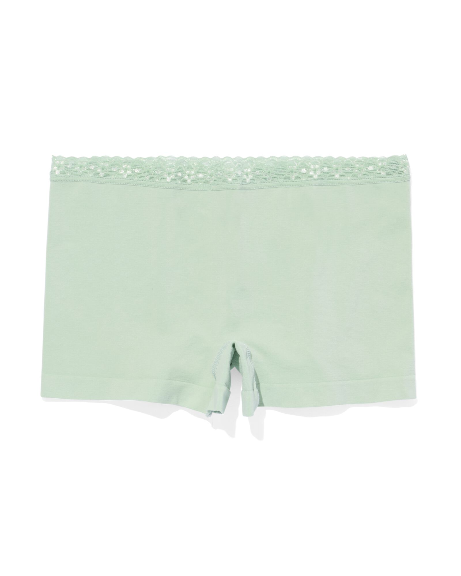 Nahtlose Damen-Boxershorts mit Spitze hellgr&uuml;n - 19620802LIGHTGREEN - HEMA