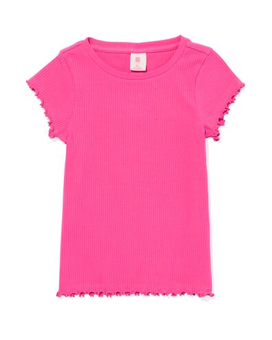 kindershirt rib roze - 30856417PINK - HEMA