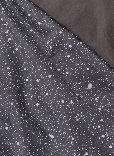 dekbedovertrek - zacht katoen - grijs sterren donkergrijs - 1000014144 - HEMA