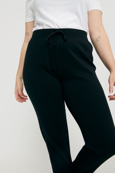 pantalon de pyjama femme noir - 1000022617 - HEMA