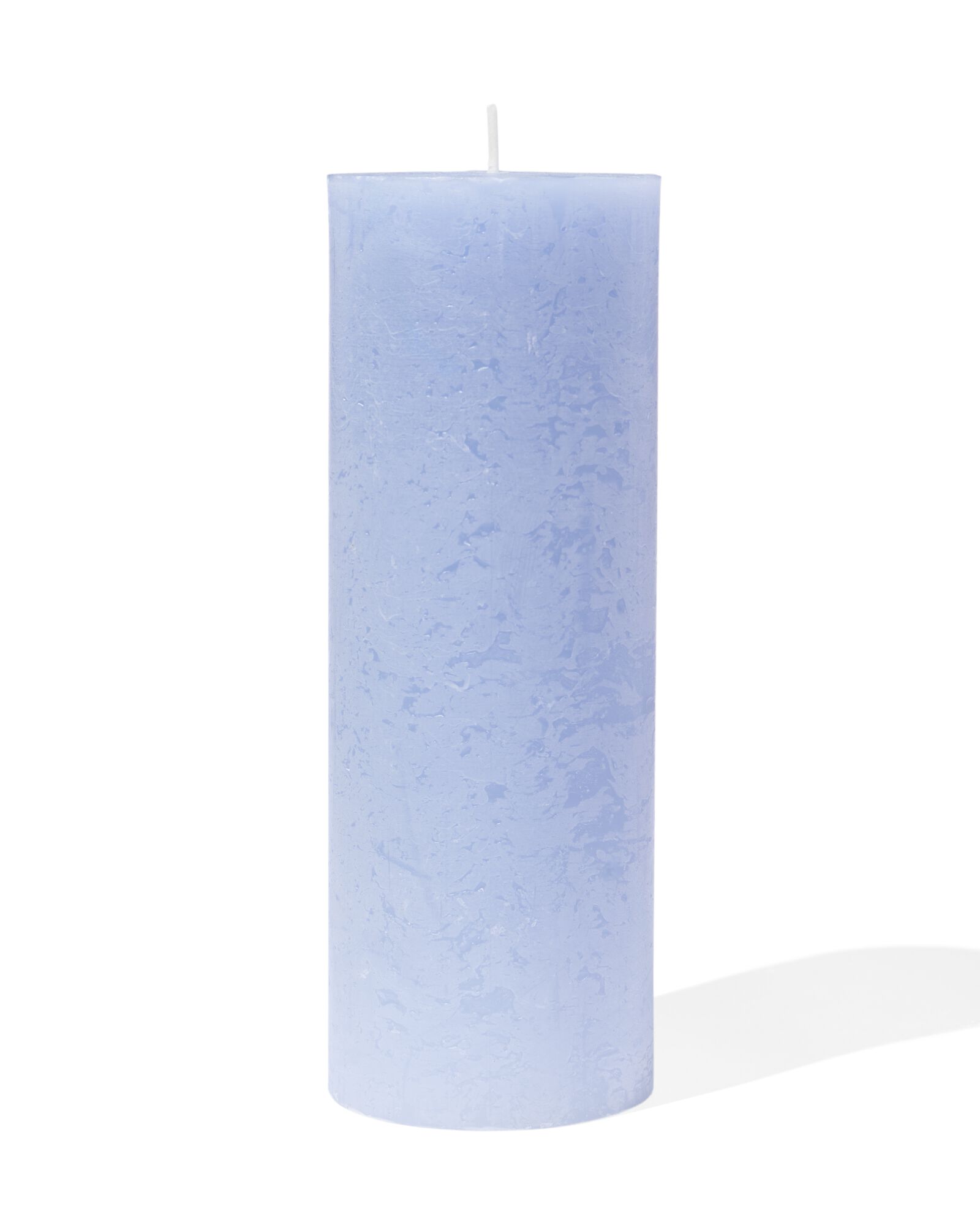 bougie rustique &Oslash;7x19 cm bleu clair bleu clair 7 x 19 - 13502918 - HEMA