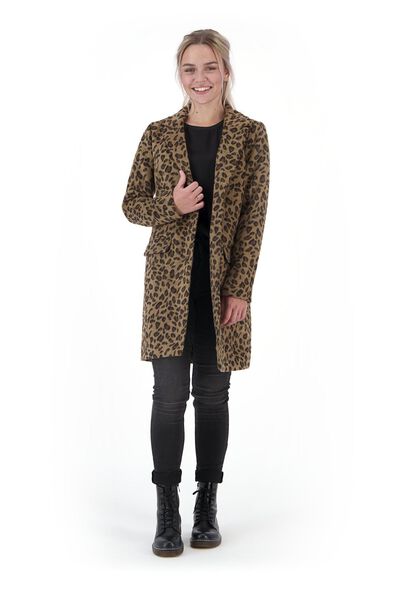 manteau femme taches léopard noir - 1000020642 - HEMA