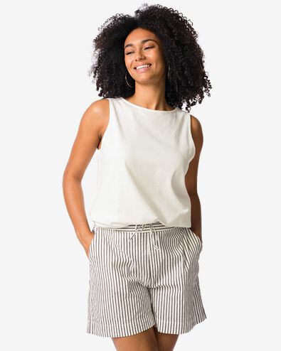 dames tanktop Noah gebroken wit gebroken wit - 36239480OFFWHITE - HEMA