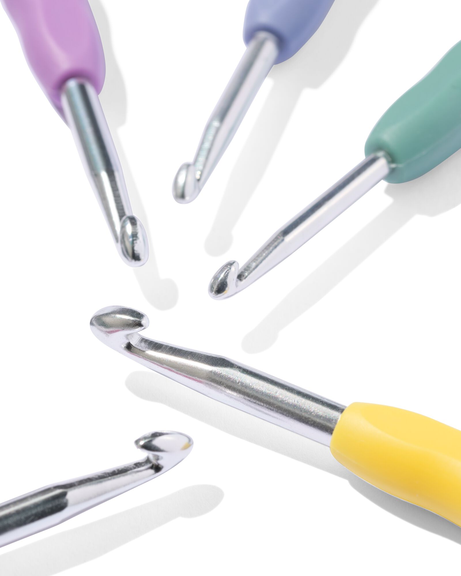 haaknaalden 4+4.5+5+5.5+6 - 5 stuks - 60760063 - HEMA