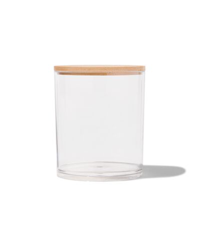 organiseur rond transparent avec couvercle &Oslash;8.7x10.6 - 80330012 - HEMA