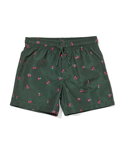 Kinderbadehose mit Kirschen dunkelgr&uuml;n dunkelgr&uuml;n - 22260620DARKGREEN - HEMA