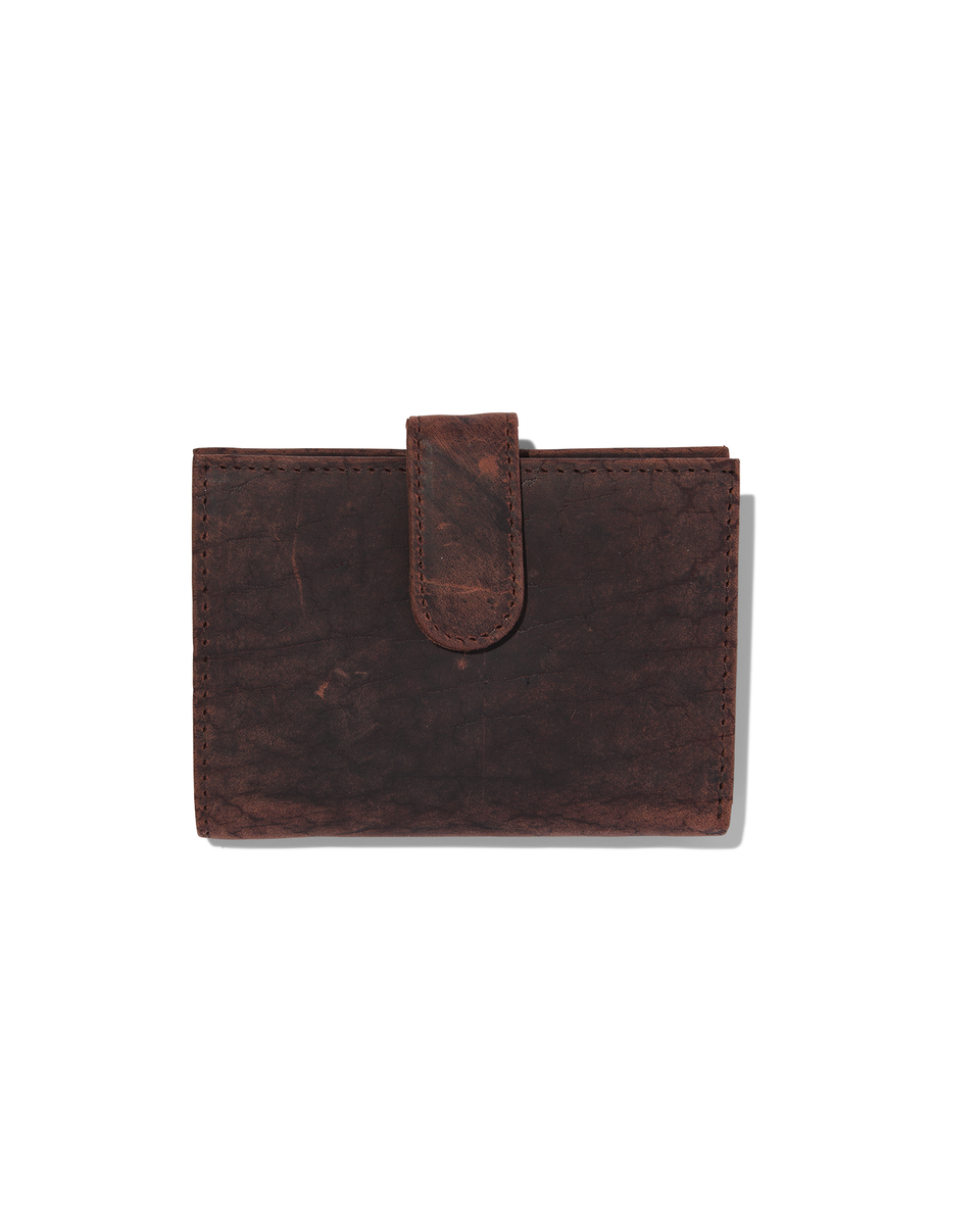 portemonnaie en cuir avec pochettes marron - 18120067 - HEMA