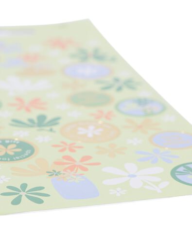 Feuilles d'autocollants 19x11 fleurs - 3 pi&egrave;ces - 14106017 - HEMA