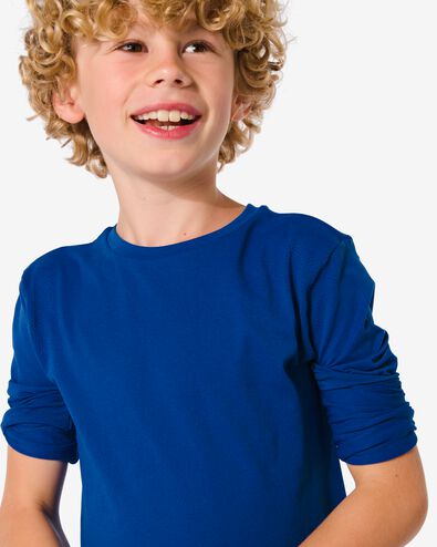 t-shirt de sport enfant sans coutures bleu vif 122/128 - 36090353 - HEMA
