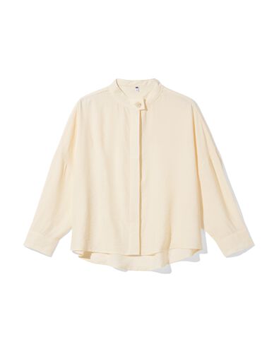 chemisier femme Senna c&ocirc;tel&eacute; blanc cass&eacute; blanc cass&eacute; - 36206540OFFWHITE - HEMA