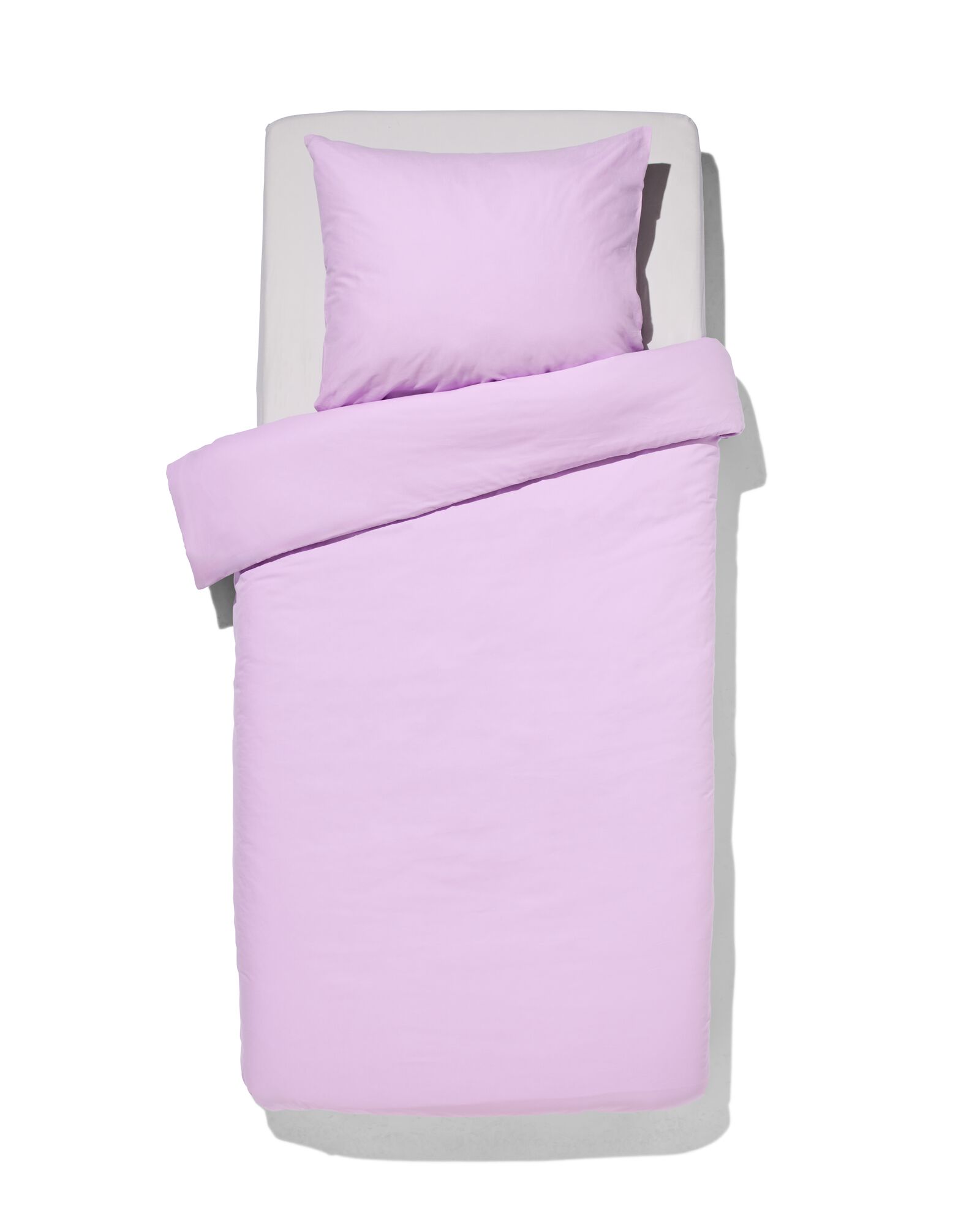 housse de couette 140x200/220 coton doux lilas - 5750076 - HEMA