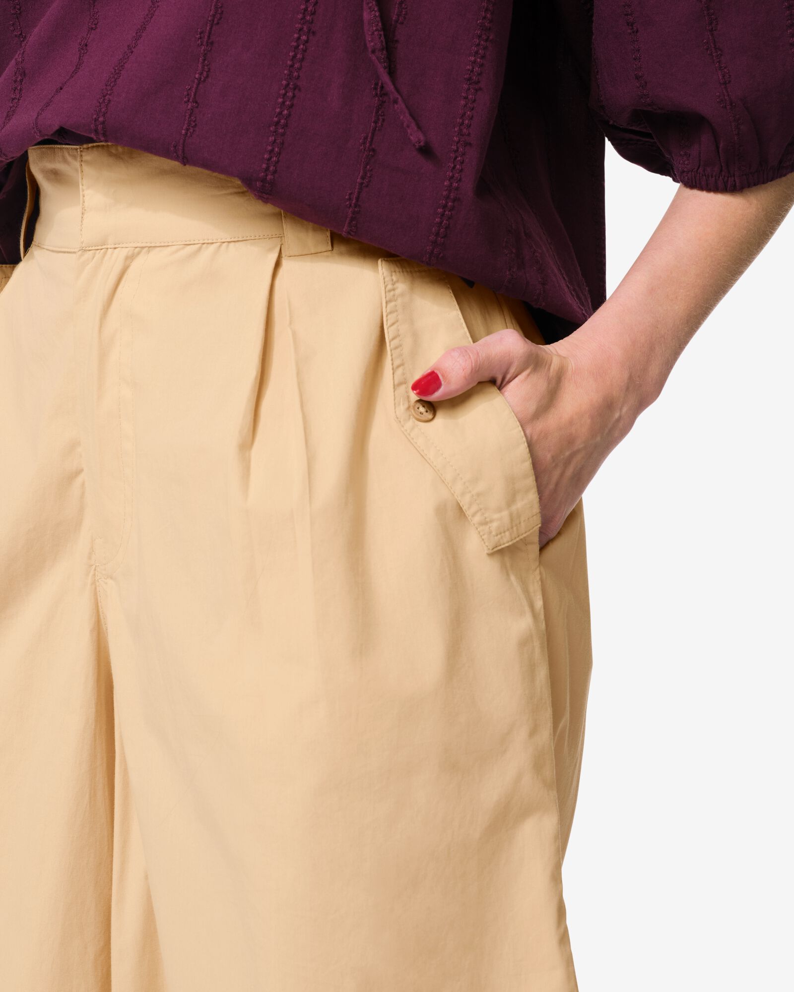 pantalon femme Daisy bermuda coupe classique sable sable - 36209060SAND - HEMA
