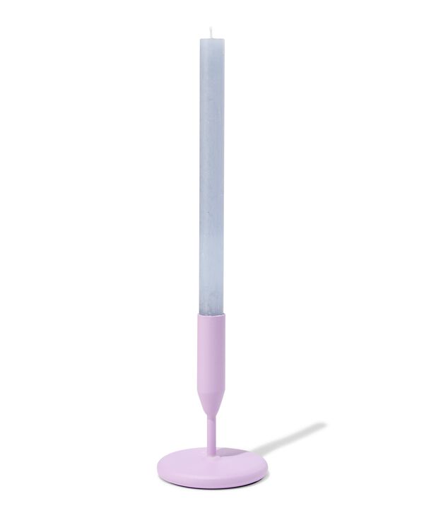 Kerzenständer, Röhre, Ø 10 x 15 cm, violett, Metall - 13323142 - HEMA