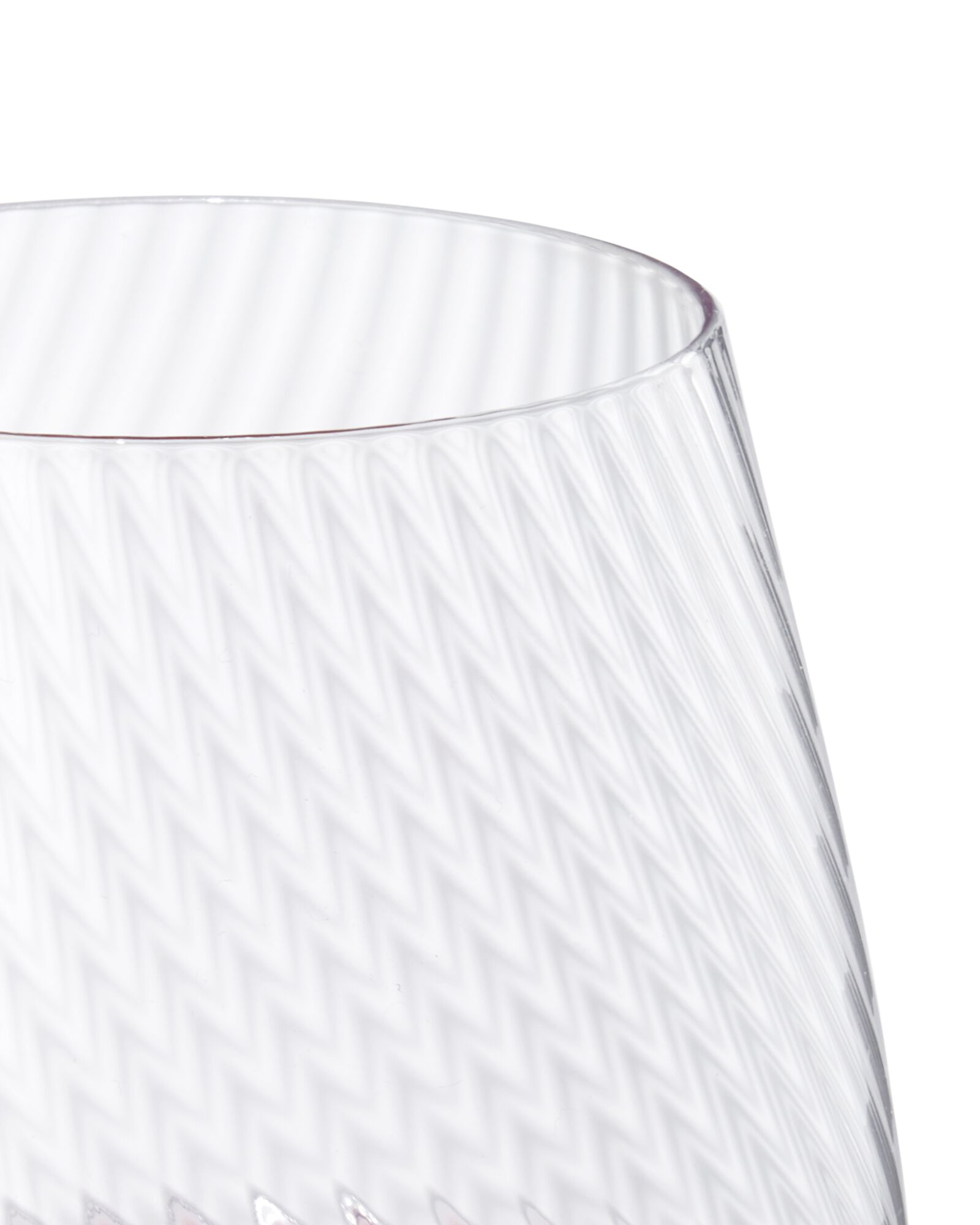 verre &agrave; vin blanc 420ml en verre Bergen &agrave; relief torsad&eacute; - 9401154 - HEMA