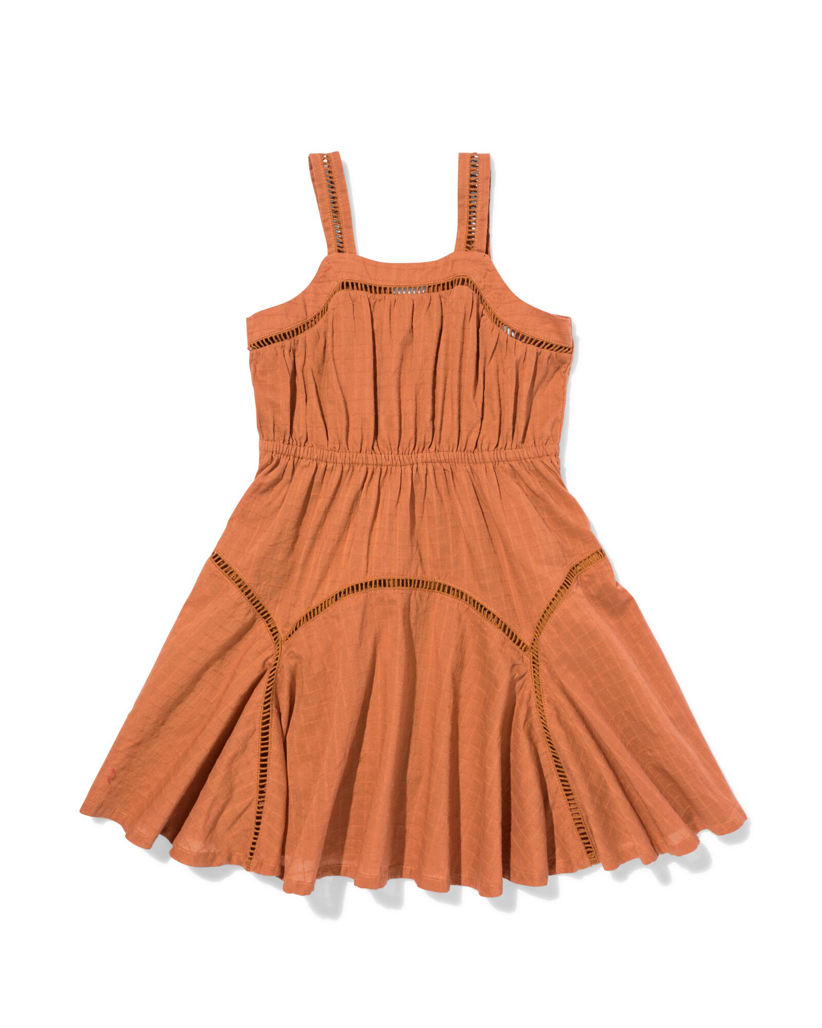 kinderjurk A-lijn bruin bruin - 30844500BROWN - HEMA