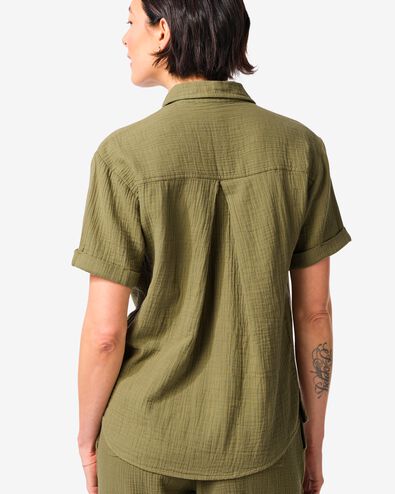 Damenbluse Kai, Musselin gr&uuml;n gr&uuml;n - 36303580GREEN - HEMA