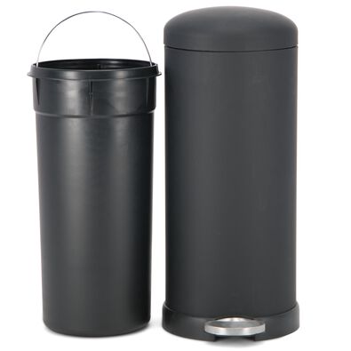 prullenbak 30L zwart - 20500042 - HEMA